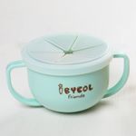 [I-BYEOL Friends] Two hands cup Mint + Silicone Lid (Snack) _ Snack Catcher with Silicon Lid, Snack Container, Portable Biscuits Candy Box, BPA Free _ Made in KOREA